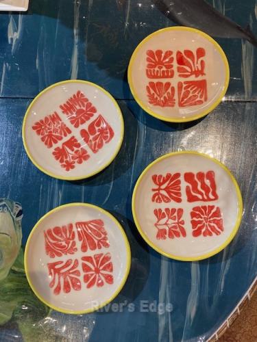 Set of 4 Ceramic Bowls by Diane Peck