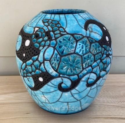 Sea Turtle Bowl by Robin Rodgers