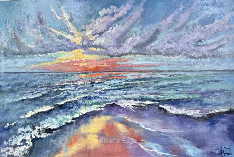 Summer Sunset Splash by Lynne Fraser