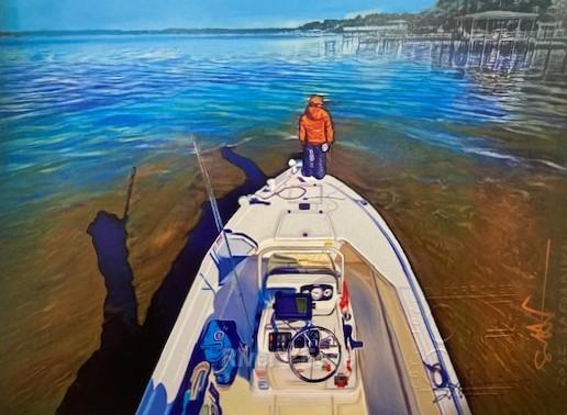Boat and Shadows Print $95 by Scot Forrider