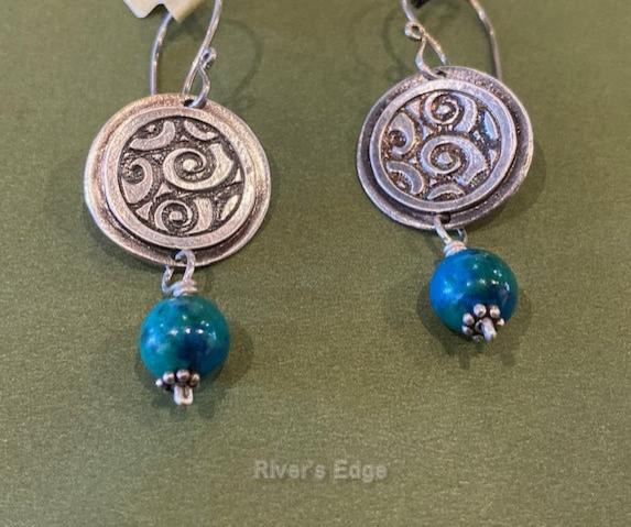 Printemp Disc Earrings SP-25-011 by Starr Payne