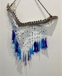 2 Tone Blue Fish Wind Chime by Susan Frisbee