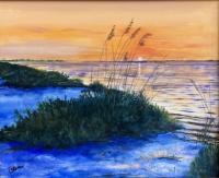 Sunset at Dog Island by William Owen