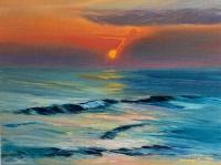 Sideways Sunset Series II by Cyndi Thau